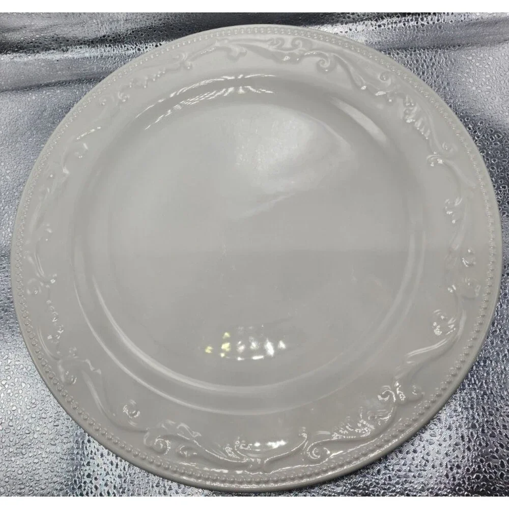 Mesa International Embossed Dot & Scrolls Dinner Plates (Set of 2)